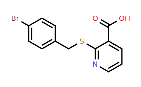 CAS 1016746-08-9 | 2-{[(4-bromophenyl)methyl]sulfanyl}pyridine-3-carboxylic acid