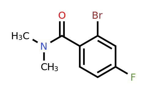 CAS 1016749-54-4 | 2-Bromo-4-fluoro-N,N-dimethylbenzamide