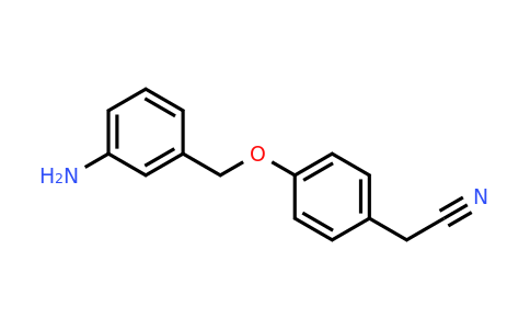 CAS 1016750-22-3 | 2-{4-[(3-aminophenyl)methoxy]phenyl}acetonitrile