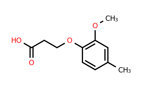 CAS 1016761-78-6 | 3-(2-Methoxy-4-methylphenoxy)propanoic acid