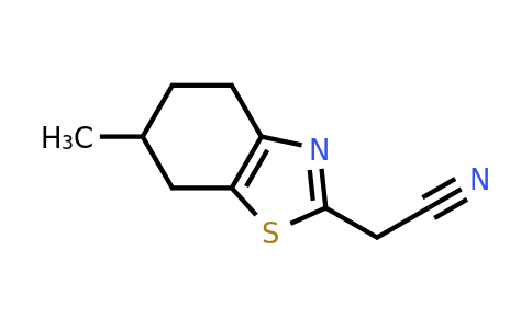 CAS 1016773-88-8 | 2-(6-methyl-4,5,6,7-tetrahydro-1,3-benzothiazol-2-yl)acetonitrile