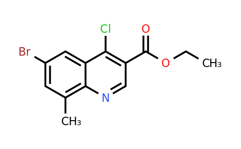 CAS 1016780-82-7 | Ethyl 6-bromo-4-chloro-8-methylquinoline-3-carboxylate