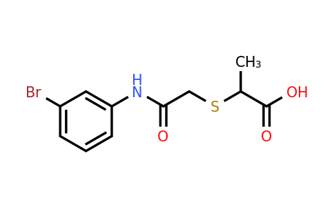 CAS 1016786-75-6 | 2-({[(3-bromophenyl)carbamoyl]methyl}sulfanyl)propanoic acid