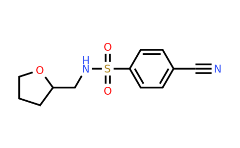 CAS 1016790-21-8 | 4-Cyano-N-(oxolan-2-ylmethyl)benzene-1-sulfonamide