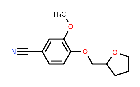 CAS 1016805-61-0 | 3-Methoxy-4-(oxolan-2-ylmethoxy)benzonitrile
