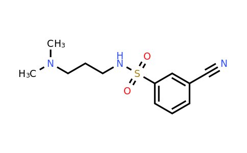 CAS 1016813-13-0 | 3-Cyano-N-[3-(dimethylamino)propyl]benzene-1-sulfonamide