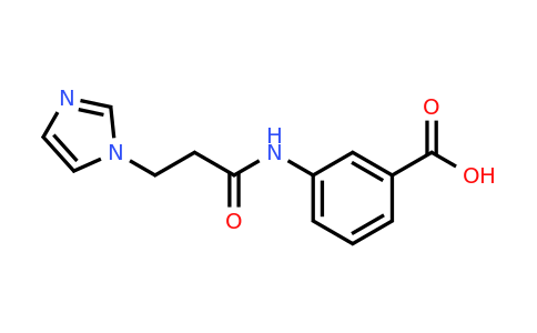 CAS 1016819-96-7 | 3-[3-(1H-Imidazol-1-yl)propanamido]benzoic acid
