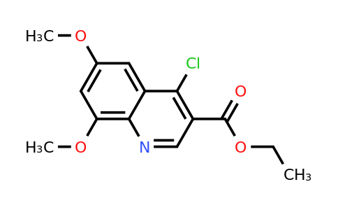 CAS 1016825-43-6 | Ethyl 4-chloro-6,8-dimethoxyquinoline-3-carboxylate