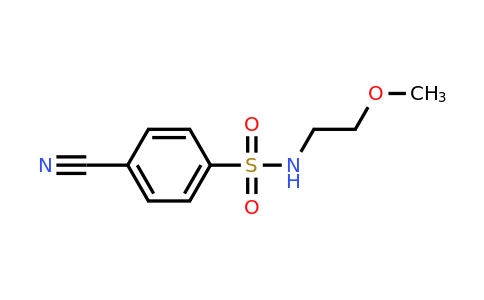 CAS 1016826-53-1 | 4-Cyano-N-(2-methoxyethyl)benzene-1-sulfonamide