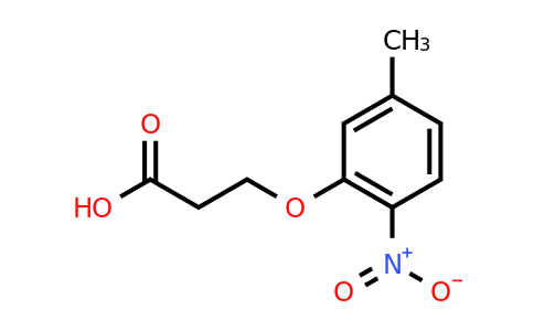 CAS 1016865-66-9 | 3-(5-Methyl-2-nitrophenoxy)propanoic acid