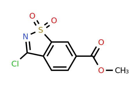 CAS 1016867-66-5 | Methyl 3-chloro-1,1-dioxo-1,2-benzothiazole-6-carboxylate