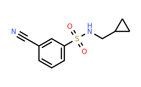 CAS 1016869-27-4 | 3-Cyano-N-(cyclopropylmethyl)benzenesulfonamide