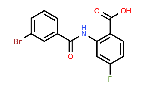 CAS 1017020-32-4 | 2-(3-Bromobenzamido)-4-fluorobenzoic acid