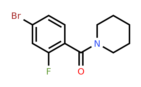 CAS 1017035-01-6 | (4-Bromo-2-fluorophenyl)(piperidin-1-yl)methanone
