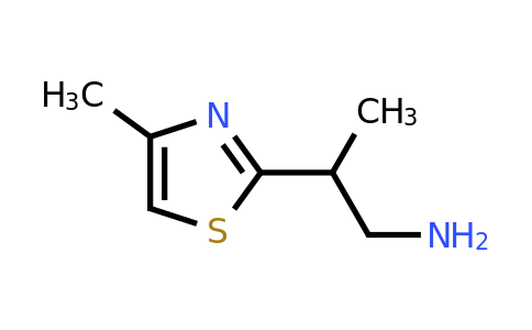 CAS 1017185-91-9 | 2-(4-methyl-1,3-thiazol-2-yl)propan-1-amine