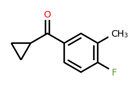 CAS 1017193-22-4 | cyclopropyl(4-fluoro-3-methylphenyl)methanone