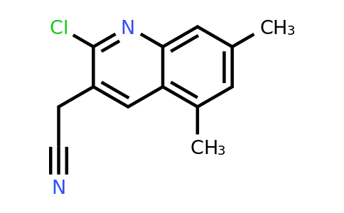 CAS 1017329-62-2 | 2-(2-Chloro-5,7-dimethylquinolin-3-yl)acetonitrile