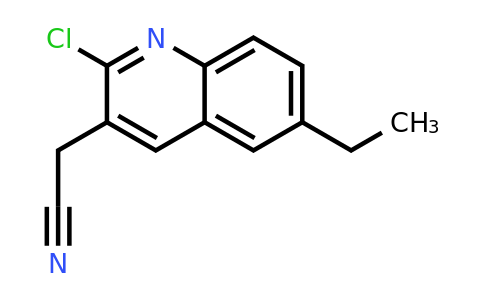 CAS 1017356-07-8 | 2-(2-Chloro-6-ethylquinolin-3-yl)acetonitrile