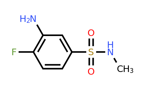 CAS 1017390-57-6 | 3-amino-4-fluoro-N-methylbenzene-1-sulfonamide