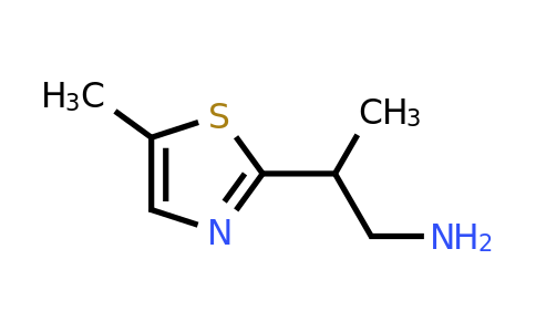 CAS 1017392-90-3 | 2-(5-methyl-1,3-thiazol-2-yl)propan-1-amine