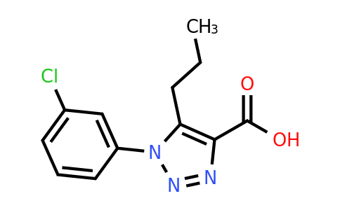 CAS 1017402-13-9 | 1-(3-Chlorophenyl)-5-propyl-1H-1,2,3-triazole-4-carboxylic acid