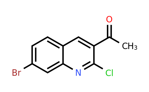 CAS 1017429-07-0 | 1-(7-Bromo-2-chloroquinolin-3-yl)ethanone