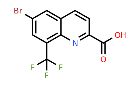 CAS 1017436-27-9 | 6-Bromo-8-(trifluoromethyl)quinoline-2-carboxylic acid