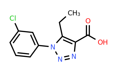 CAS 1017457-41-8 | 1-(3-Chlorophenyl)-5-ethyl-1H-1,2,3-triazole-4-carboxylic acid