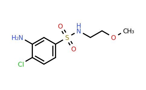 CAS 1017458-45-5 | 3-Amino-4-chloro-N-(2-methoxyethyl)benzenesulfonamide