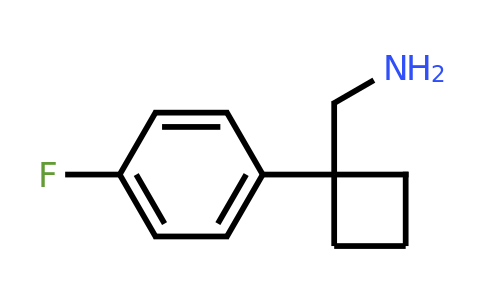 CAS 1017462-08-6 | [1-(4-Fluorophenyl)cyclobutyl]methanamine