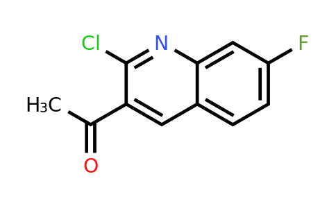 CAS 1017463-76-1 | 1-(2-chloro-7-fluoroquinolin-3-yl)ethan-1-one