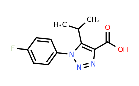 CAS 1017470-58-4 | 1-(4-Fluorophenyl)-5-(propan-2-yl)-1H-1,2,3-triazole-4-carboxylic acid