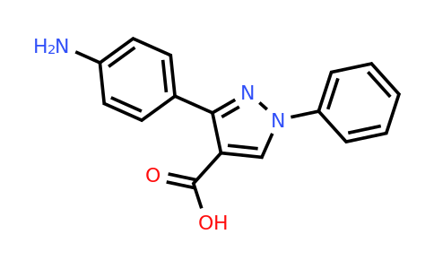 CAS 1017526-20-3 | 3-(4-Aminophenyl)-1-phenyl-1H-pyrazole-4-carboxylic acid