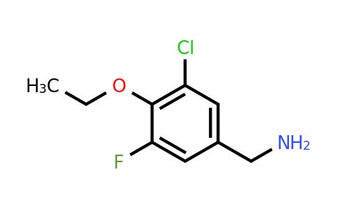 CAS 1017779-02-0 | (3-Chloro-4-ethoxy-5-fluorophenyl)methanamine
