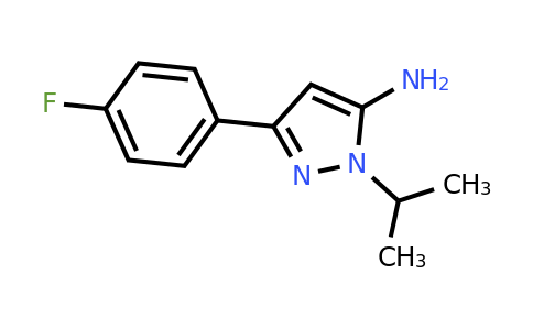 CAS 1017781-32-6 | 5-(4-Fluoro-phenyl)-2-isopropyl-2H-pyrazol-3-ylamine