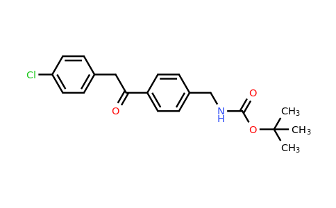 CAS 1017781-59-7 | tert-Butyl 4-(2-(4-chlorophenyl)acetyl)benzylcarbamate
