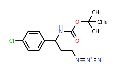 Tert-butyl [3-azido-1-(4-chlorophenyl)propyl]carbamate