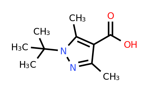 CAS 1017783-64-0 | 1-tert-Butyl-3,5-dimethyl-1H-pyrazole-4-carboxylic acid