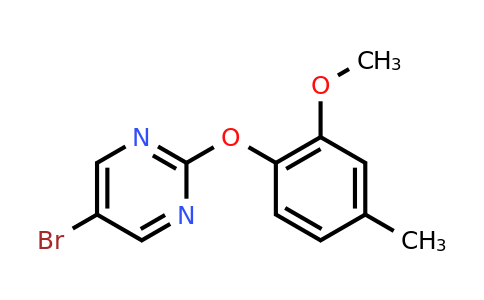 CAS 1017789-03-5 | 5-Bromo-2-(2-methoxy-4-methylphenoxy)pyrimidine