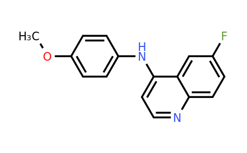 CAS 1018041-95-6 | 6-Fluoro-N-(4-methoxyphenyl)quinolin-4-amine