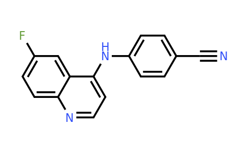 CAS 1018045-41-4 | 4-((6-Fluoroquinolin-4-yl)amino)benzonitrile