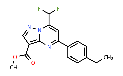 CAS 1018125-25-1 | Methyl 7-(difluoromethyl)-5-(4-ethylphenyl)pyrazolo[1,5-a]pyrimidine-3-carboxylate