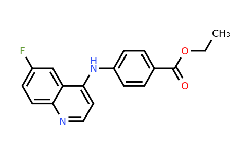 CAS 1018161-94-8 | Ethyl 4-((6-fluoroquinolin-4-yl)amino)benzoate