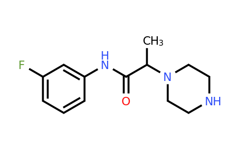 CAS 1018252-85-1 | N-(3-Fluorophenyl)-2-(piperazin-1-yl)propanamide