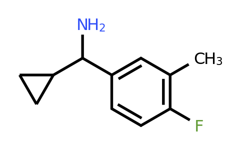 CAS 1018265-03-6 | cyclopropyl(4-fluoro-3-methylphenyl)methanamine