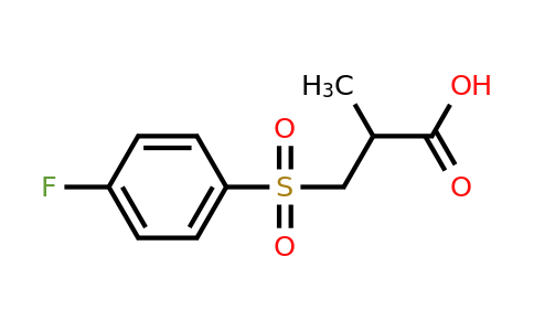CAS 1018300-28-1 | 3-(4-fluorobenzenesulfonyl)-2-methylpropanoic acid