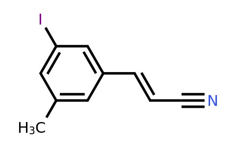 CAS 1018450-07-1 | 3-(3-Iodo-5-methylphenyl)acrylonitrile