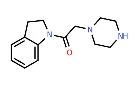 CAS 1018497-78-3 | 1-(2,3-Dihydro-1H-indol-1-yl)-2-(piperazin-1-yl)ethan-1-one