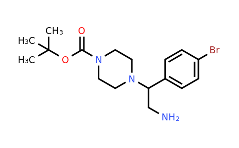 CAS 1018544-60-9 | 1-Boc-4-(2-amino-1-(4-bromophenyl)ethyl)piperazine