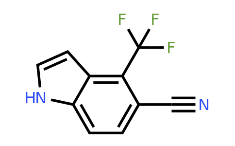CAS 1018974-81-6 | 4-(trifluoromethyl)-1H-indole-5-carbonitrile